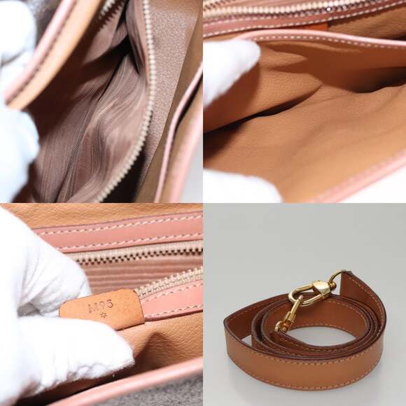 CELINE Macadam Canvas Hand Bag Pvc Leather Brown - Picture 13 of 13